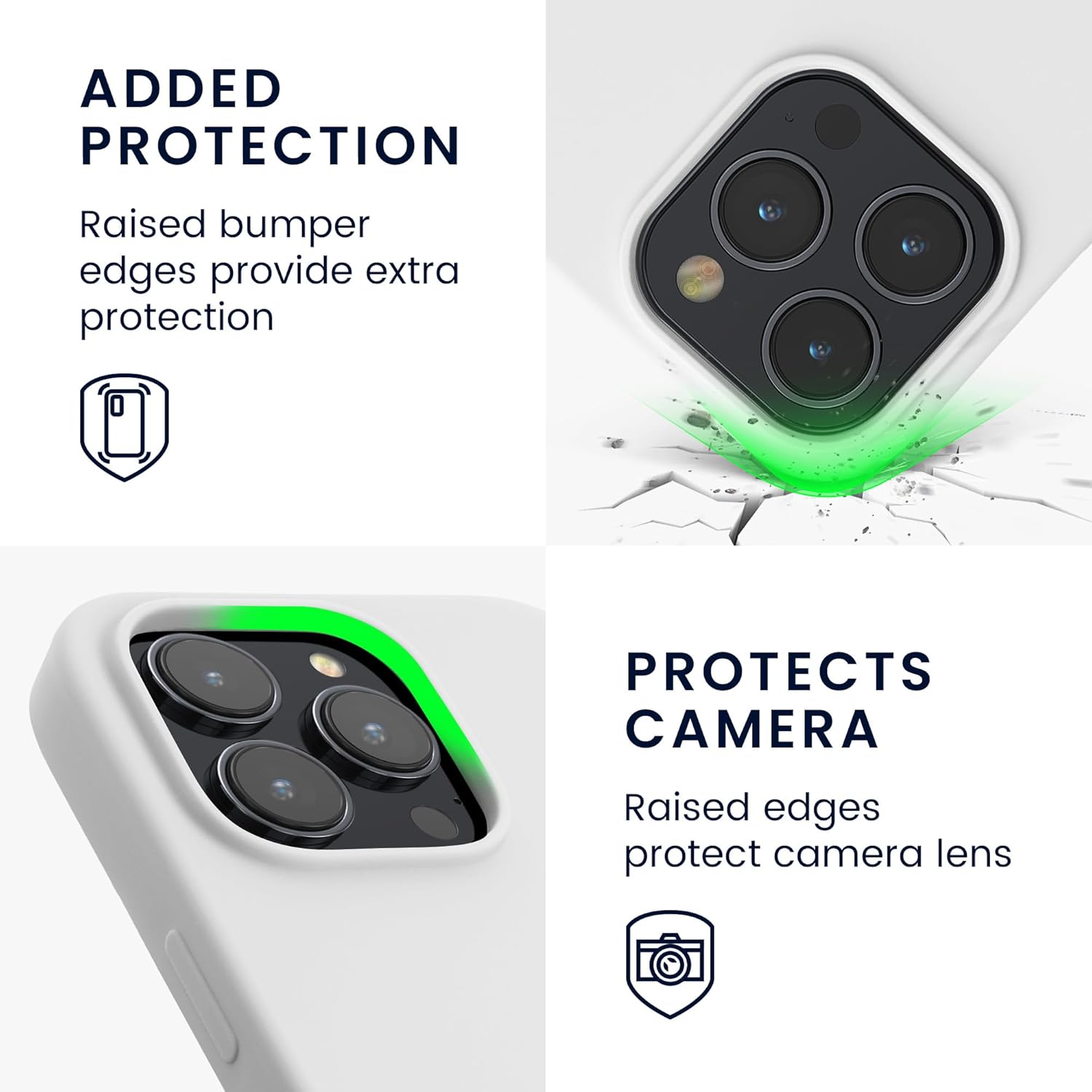 KW iPhone 15 Pro Θήκη Σιλικόνης Rubberized TPU - White