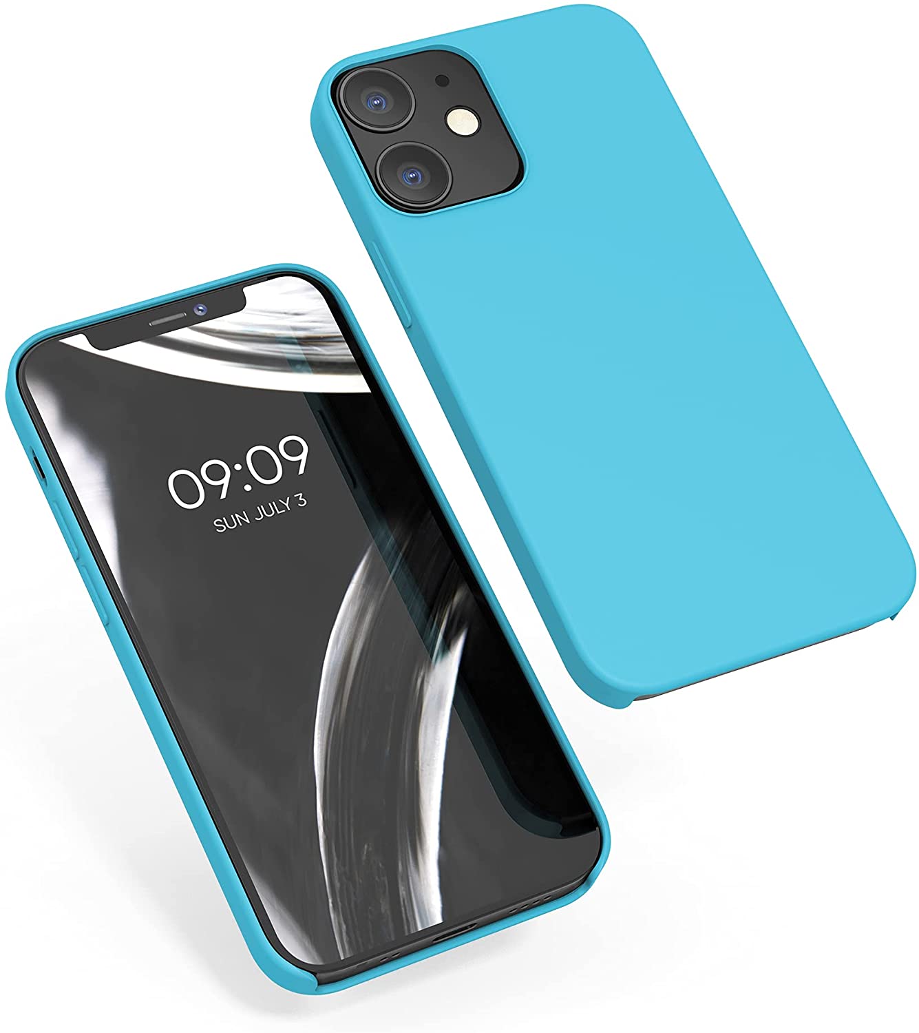KW iPhone 12 / iPhone 12 Pro Θήκη Σιλικόνης Rubber TPU - Sea Blue - 52641.223