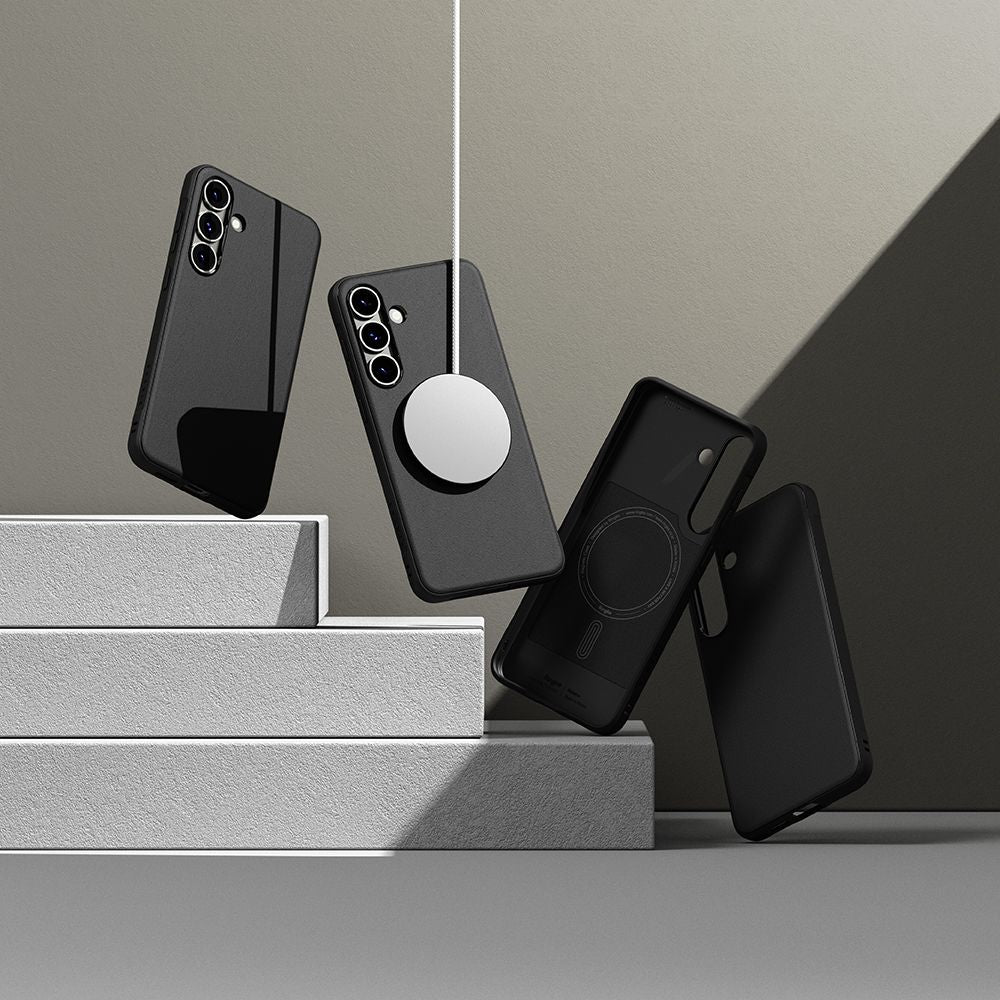 Ringke Samsung Galaxy S25 Onyx Magnetic Θήκη Σιλικόνης με MagSafe - Black