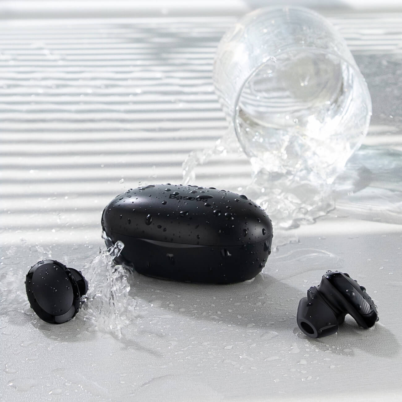 Baseus Encok W11 TWS Wireless Waterproof Earphones Bluetooth 5.0 - Ασύρματα Aδιάβροχα Ακουστικά για Κλήσεις / Μουσική - Black