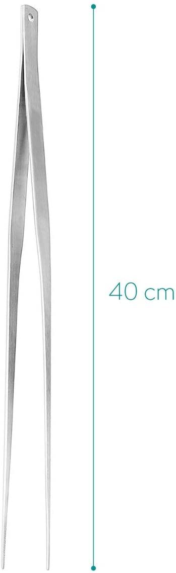 Navaris Λαβίδα από Ανοξείδωτο Ατσάλι για BBQ - 40cm - Silver - 48537.01