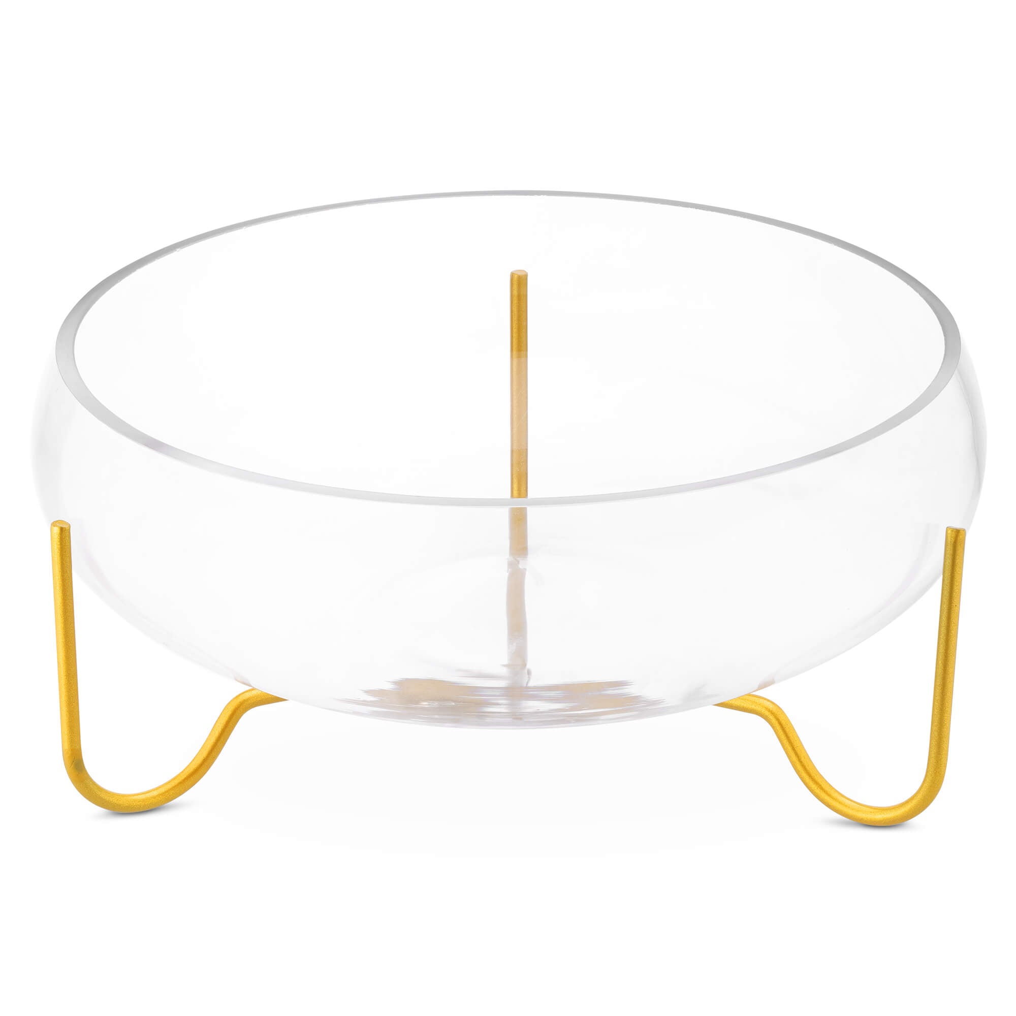 Navaris Γυάλινη Φρουτιέρα σε Stand - Gold - 60738.01.03