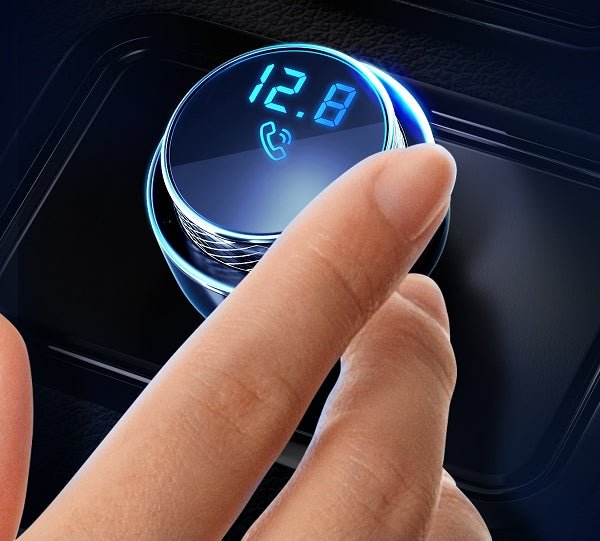 3MK HyperCar FM Transmitter με 2 Θύρες USB και 1 TF Card Reader για Αναπαραγωγή Μουσικής / Φόρτιση Κινητών στο Αυτοκίνητο - Bluetooth 5.0 - Black