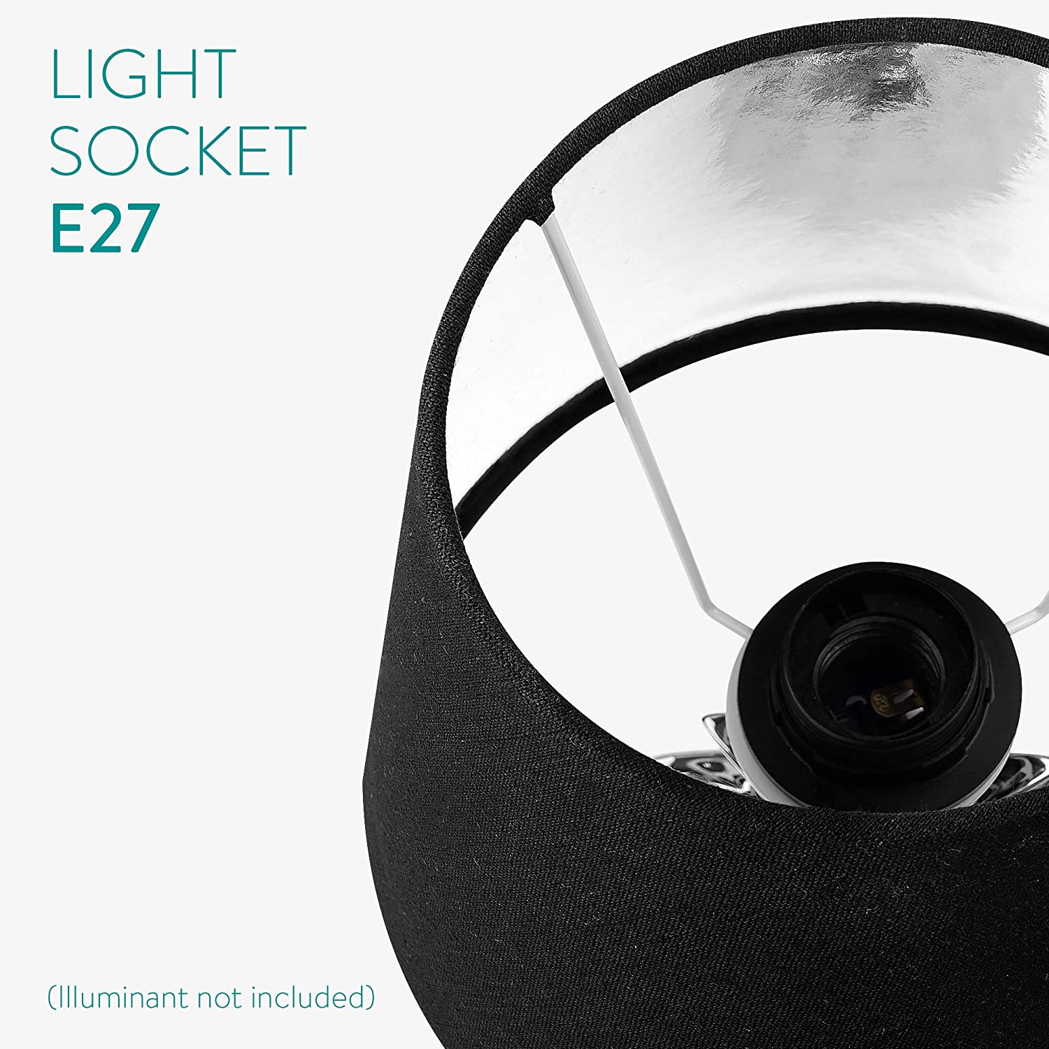 Navaris Desk Lamp Επιτραπέζιο Φωτιστικό - Ανανάς - 40cm - Silver / Black - 49151.67.01