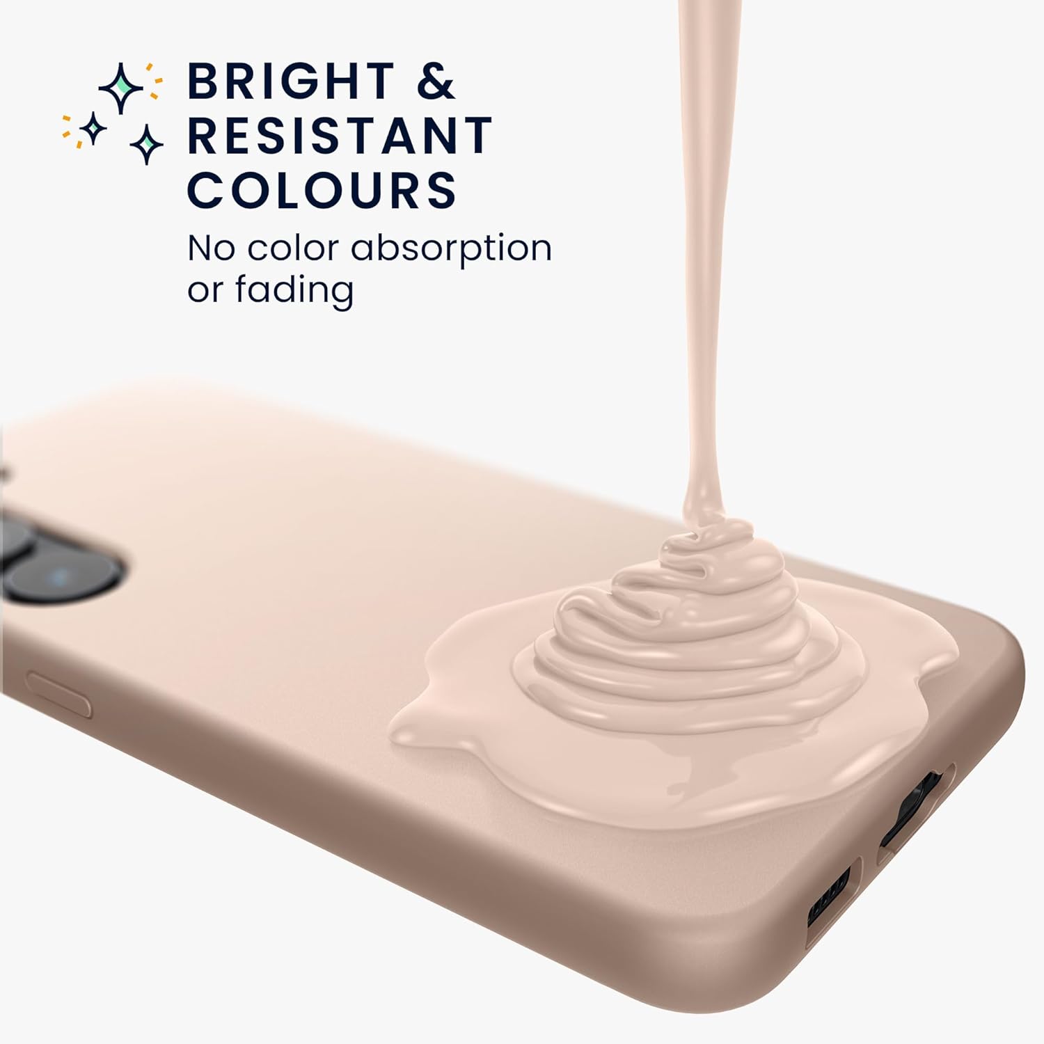 KW Samsung Galaxy S24+ Θήκη Σιλικόνης Rubberized TPU - Coconut Swirl