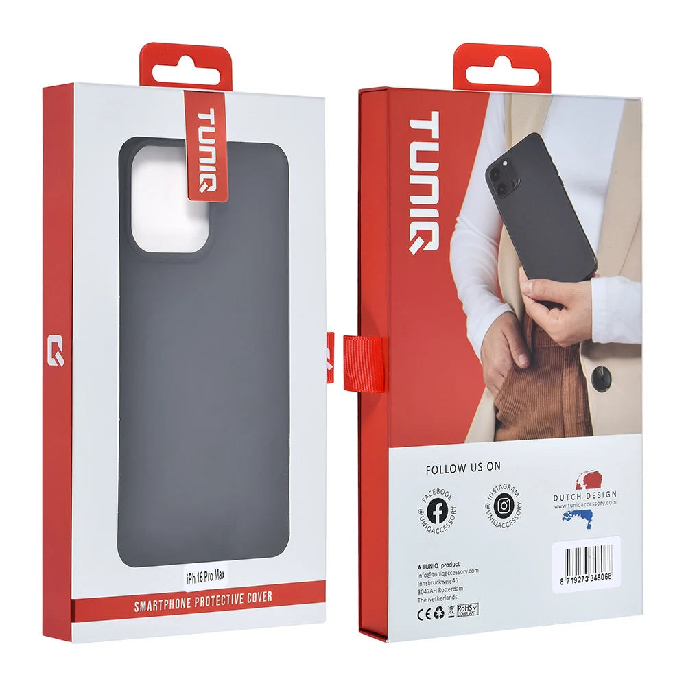 Tuniq iPhone 16 Pro Max Θήκη Σιλικόνης - Μαύρη
