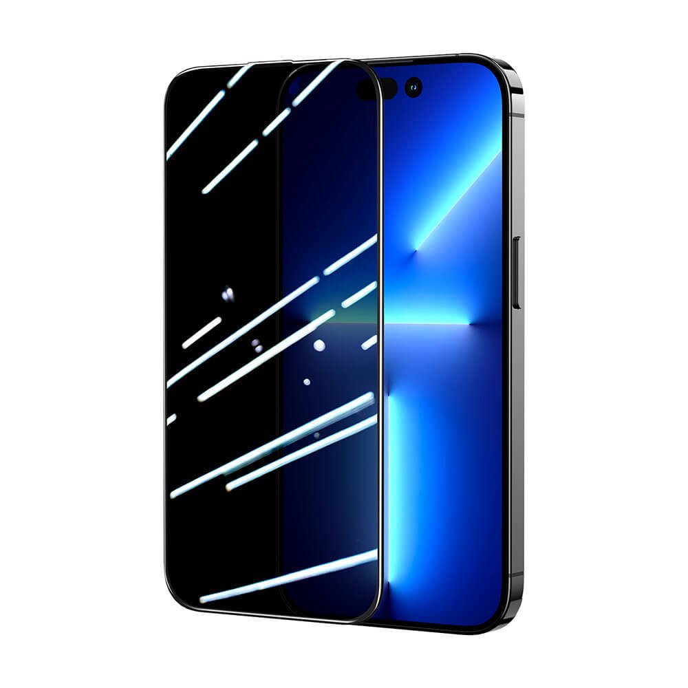 Joyroom iPhone 14 Knight Series 2.5D Privacy TG 9H Full Screen Tempered Glass Αντιχαρακτικό Γυαλί Οθόνης - Black - JR - P01