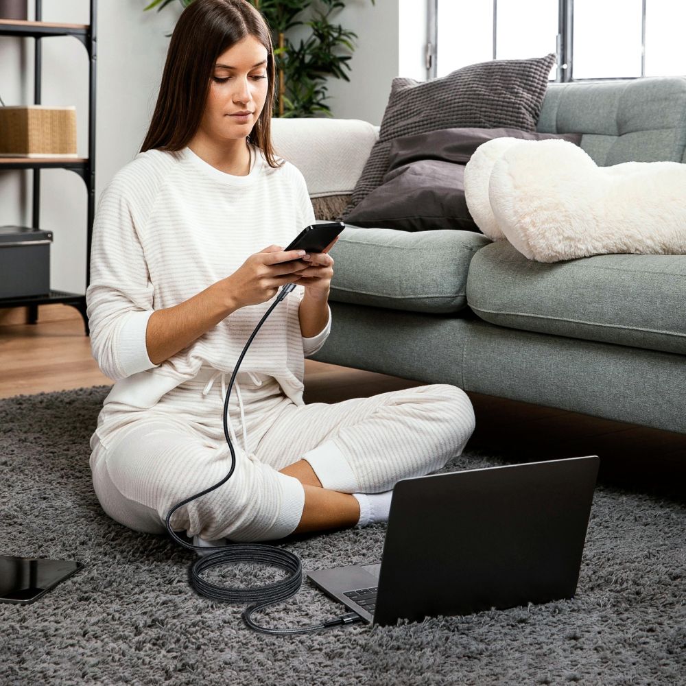 Tech-Protect UltraBoost 66W 6A - Καλώδιο Δεδομένων και Φόρτισης USB to Type-C - 3m - Grey