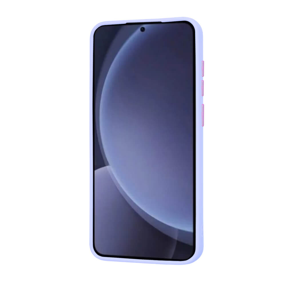 Techsuit Samsung Galaxy S25 Plus - HaloFrost MagSafe Series - Σκληρή Θήκη με Πλαίσιο Σιλικόνης - Light Purple