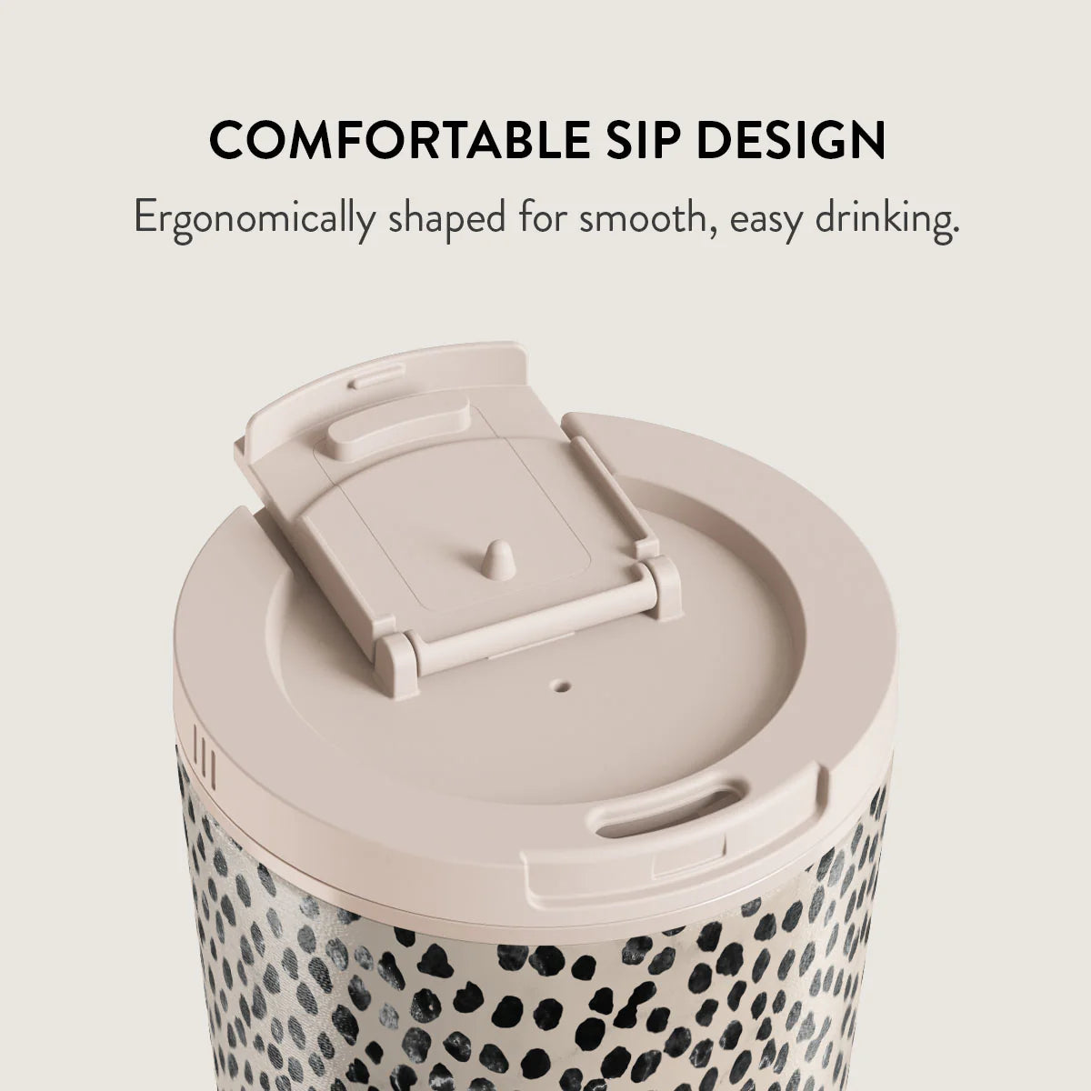 Burga Κούπα Θερμός από Ανοξείδωτο Ατσάλι - Flap Lid - 700ml - Almond Latte