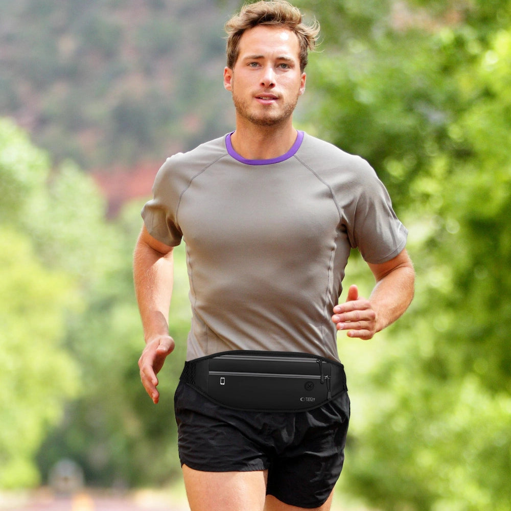 Tech-Protect M7 Αθλητική Τσάντα Μέσης για Κινητά έως 6.9 Ίντσες - Black