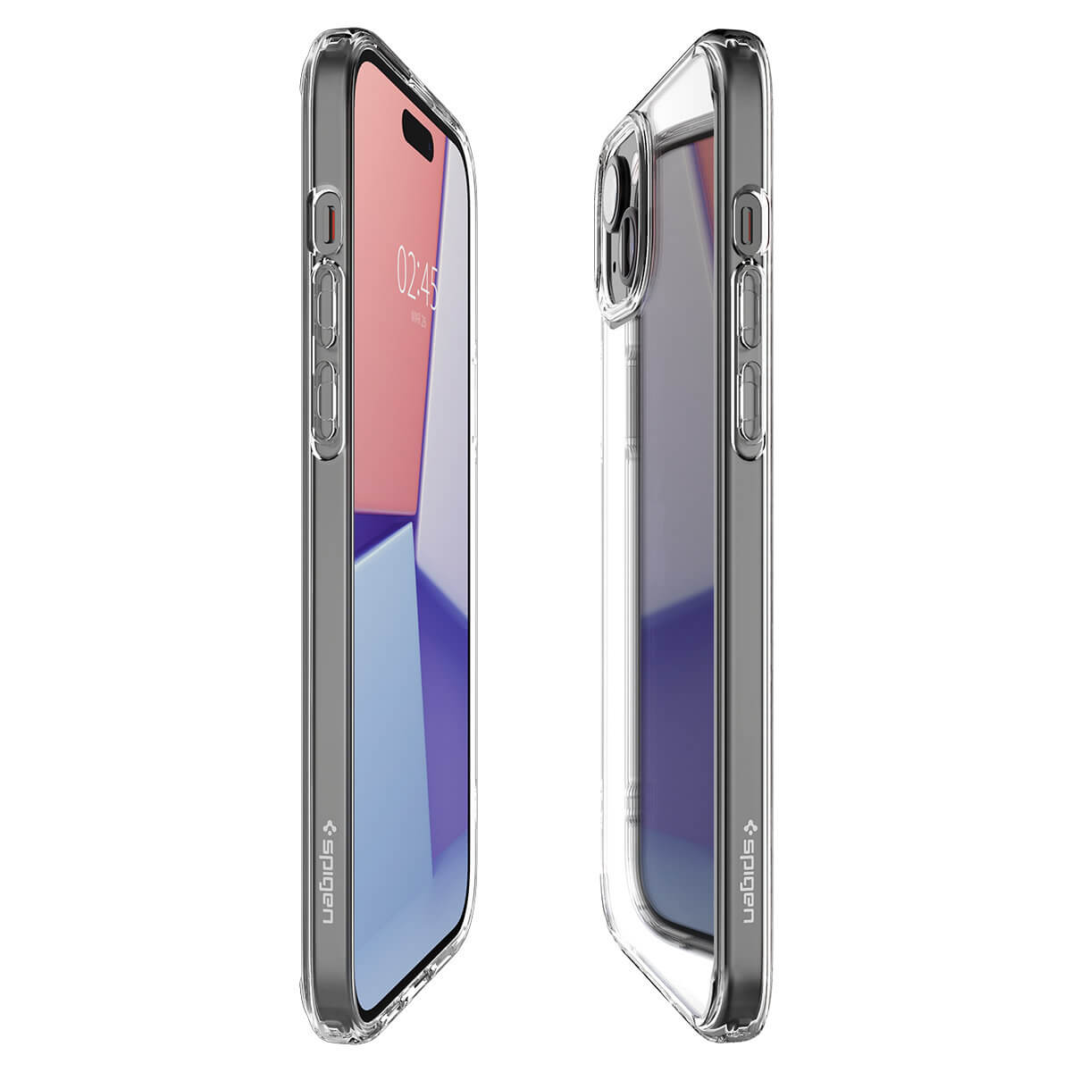 Spigen iPhone 15 Crystal Hybrid Σκληρή Θήκη με Πλαίσιο Σιλικόνης - Crystal Clear