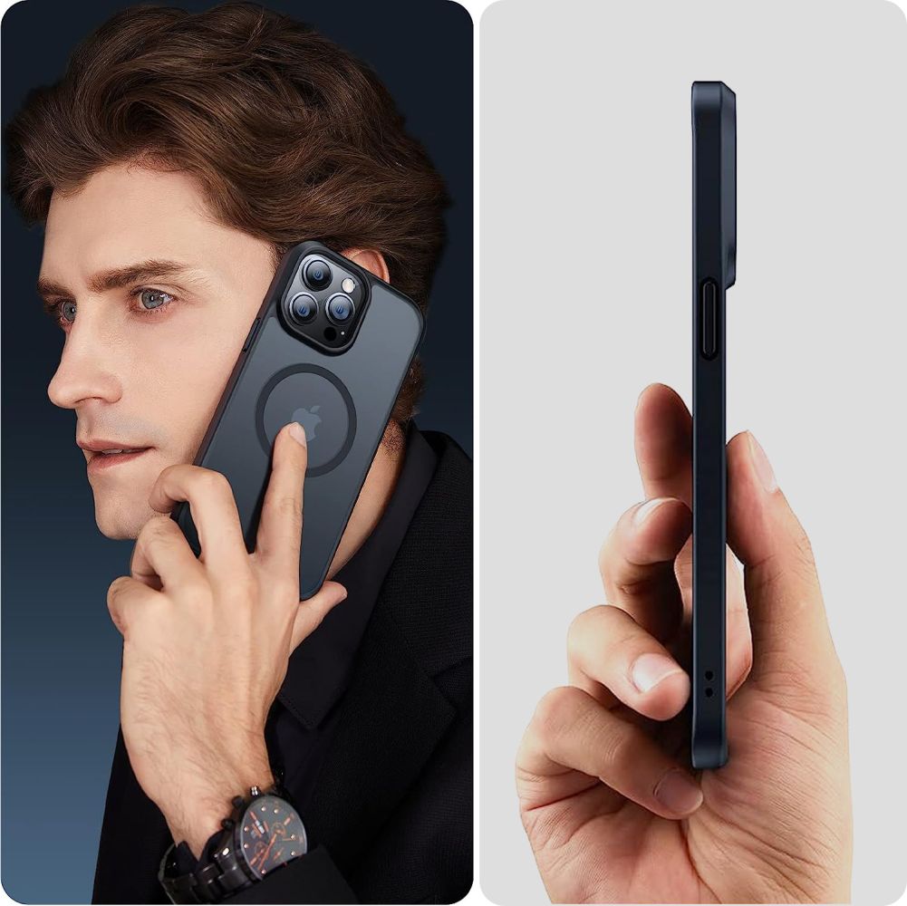 Tech - Protect iPhone 15 MagMat Σκληρή Θήκη με Πλαίσιο Σιλικόνης και MagSafe - Black / Διάφανη