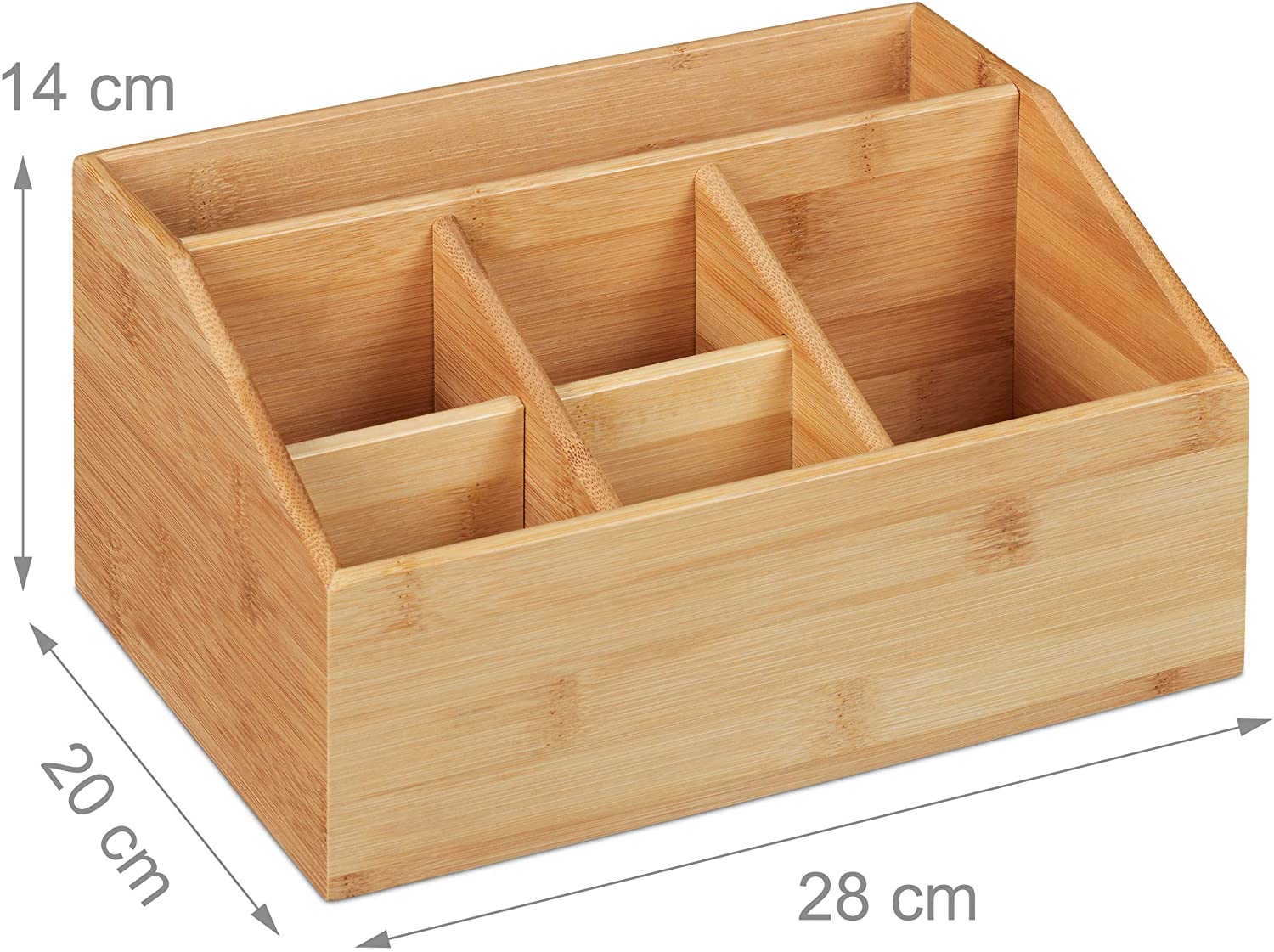 Relaxdays Διοργανωτής Γραφείου από Μπαμπού - Natural - 4052025310684