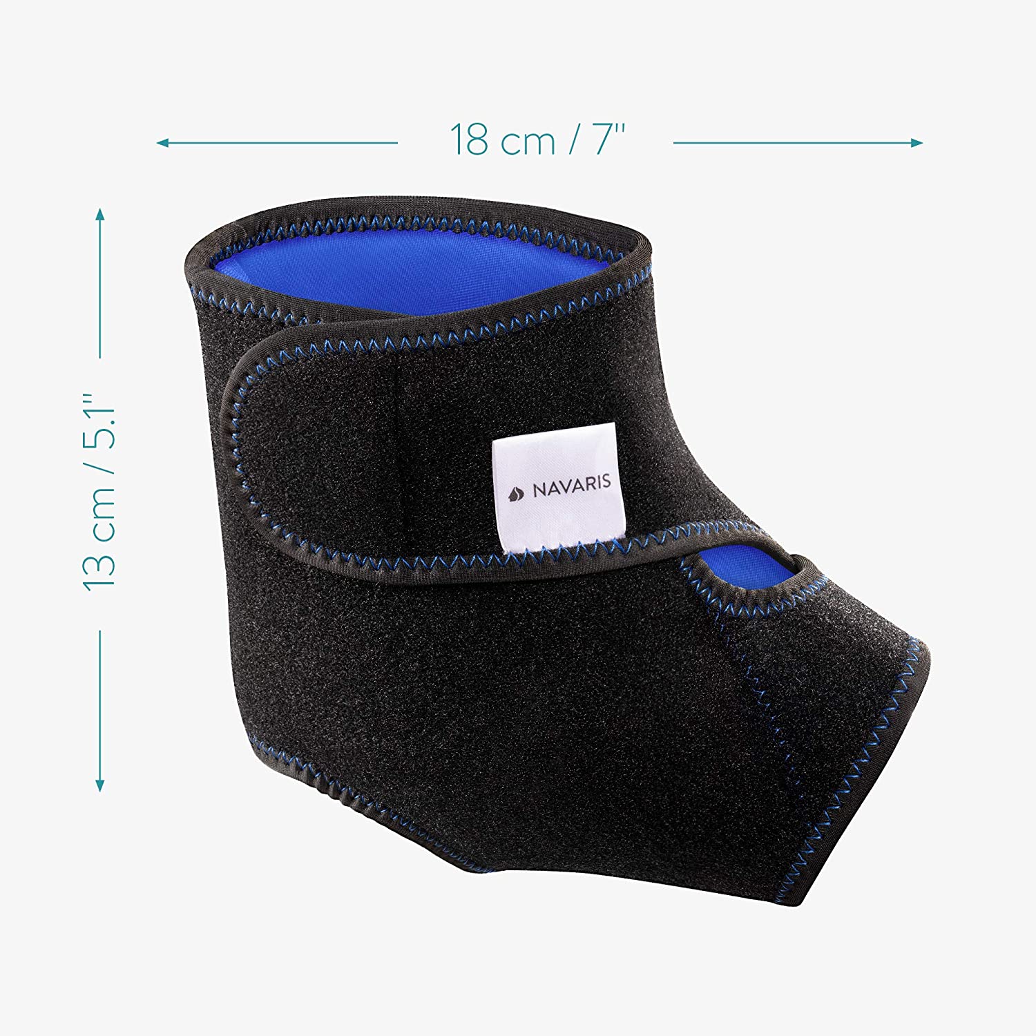 Navaris Κομπρέσα Gel Με 2 Χρήσεις - Θερμοφόρα ή Παγοκύστη - Ενάντια Στον Πόνο και το Πρήξιμο στους Αστραγάλους - 52152.01