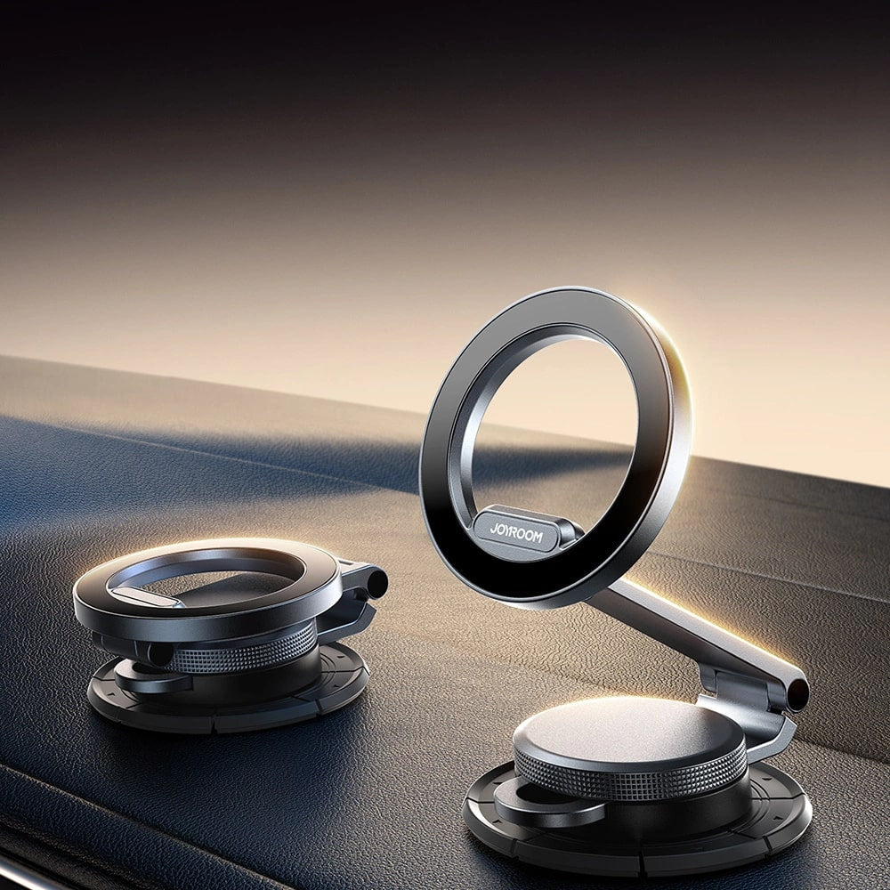 Joyroom Universal Αναδιπλούμενη Μαγνητική Βάση για το Ταμπλό του Αυτοκινήτου - Black - JR-ZS373