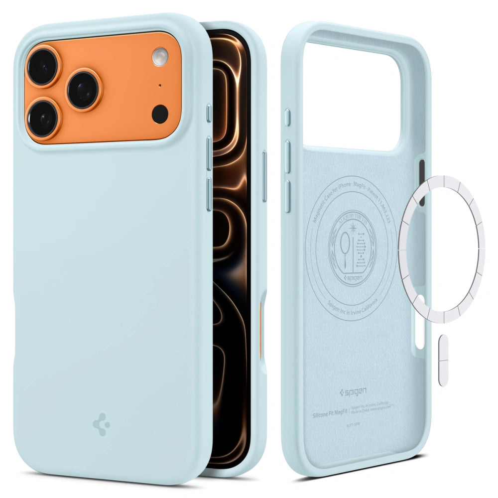 Spigen iPhone 17 Pro - Silicone Fit Mag - Θήκη Σιλικόνης με MagSafe - Mute Blue