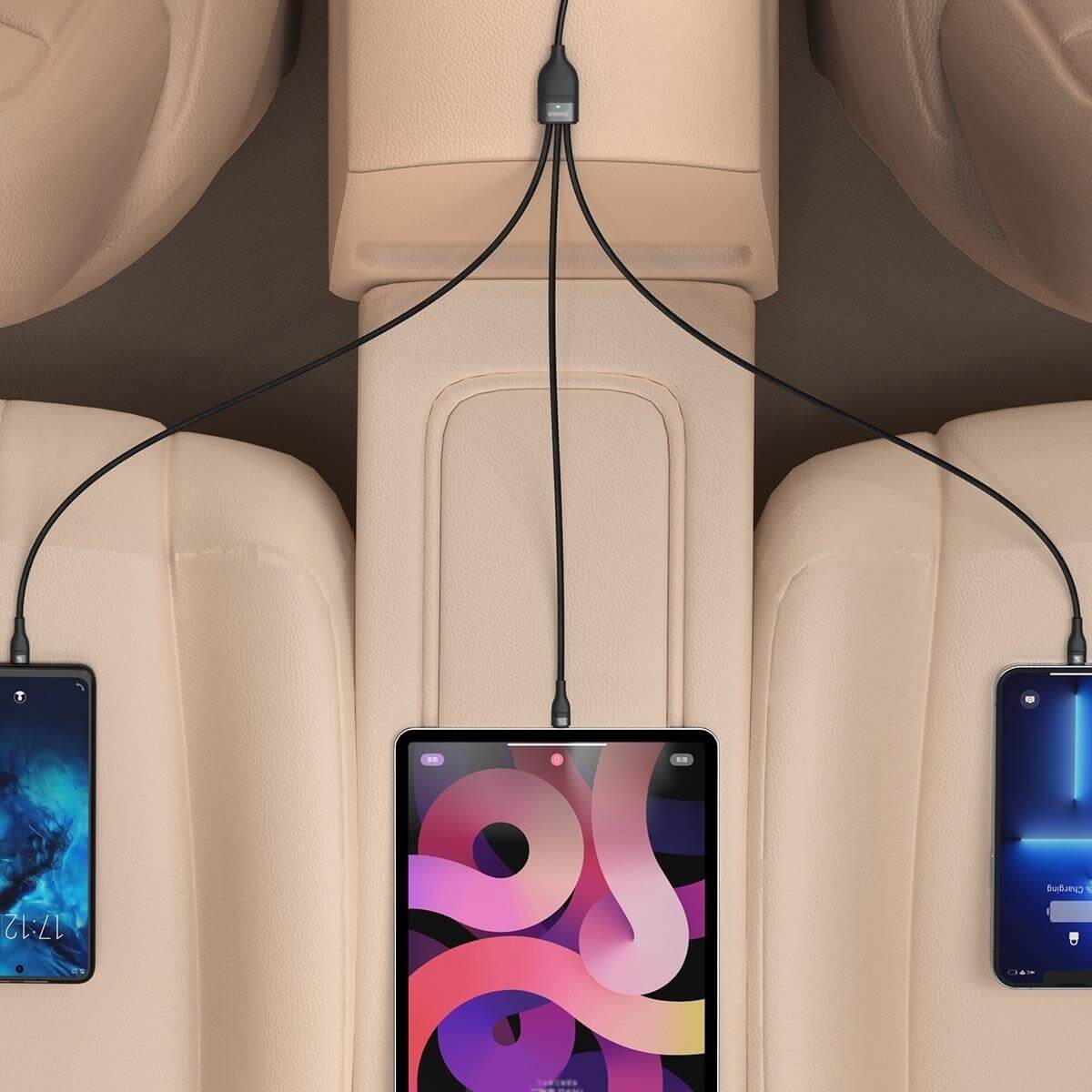 Baseus Flash Series ΙΙ Καλώδιο Γρήγορης Φόρτισης και Δεδομένων 100W 1.5m - Type C / Lightning / micro USB - Black - CASS030201