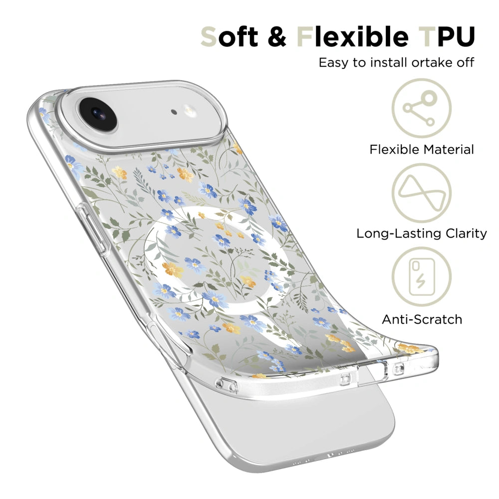 Tech-Protect iPhone Air Flexair Θήκη Σιλικόνης TPU με MagSafe - Spring Flowers