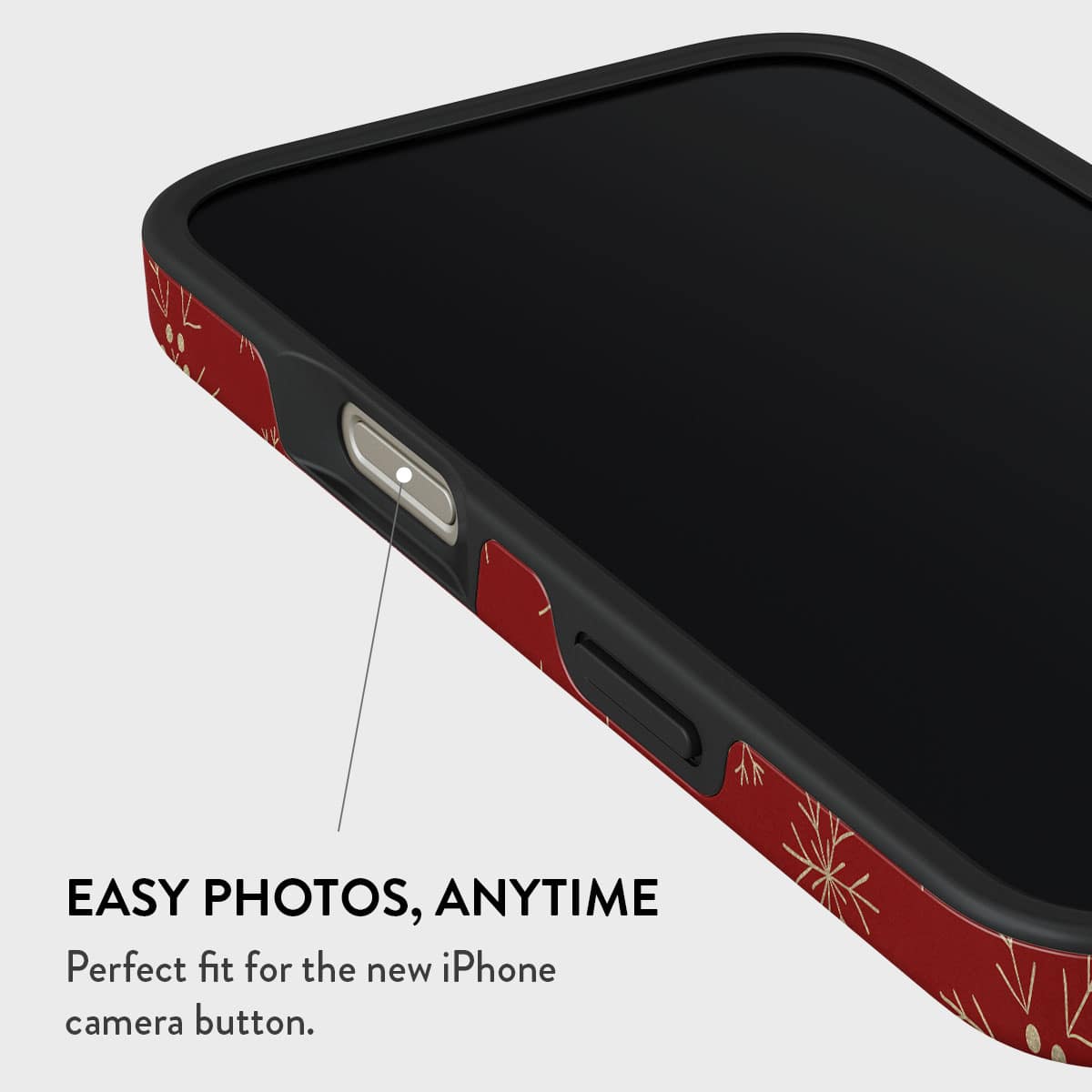 Burga iPhone 16 Pro Max Fashion Tough MagSafe Σκληρή Θήκη με MagSafe - Dear Santa Snowflake