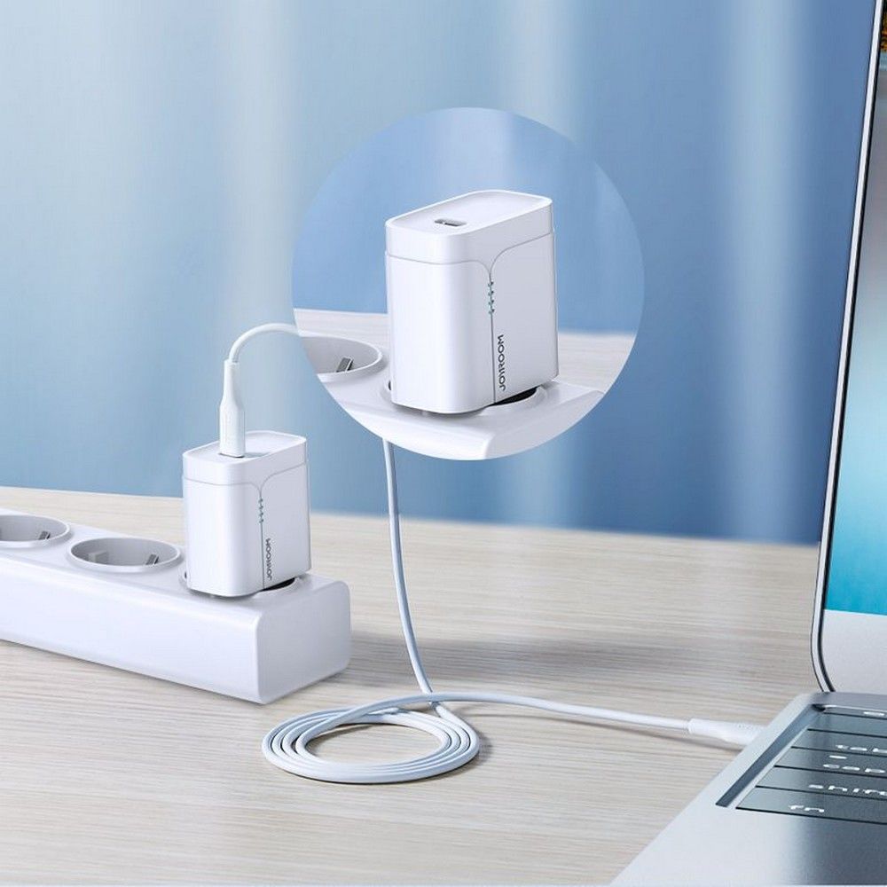 Joyroom S - 1230M3 PD 60W 3A - Καλώδιο Δεδομένων και Φόρτισης Type - C to Type - C 1.2M - White