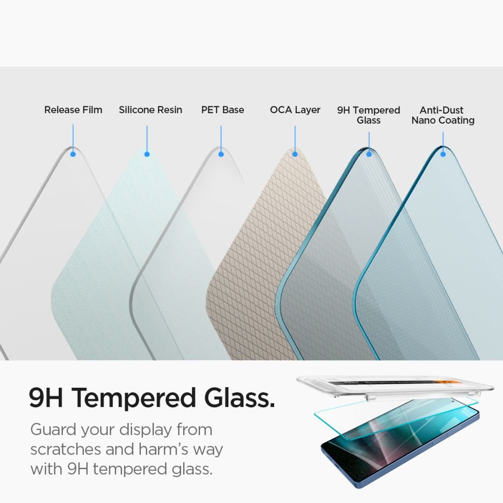 Spigen Samsung Galaxy S25 Ultra - Glas.TR EZ FIT HD 2.5D 9H - Αντιχαρακτικό Γυαλί Οθόνης - 2 Τεμάχια - Clear - AGL09082