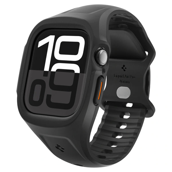 Spigen Λουράκι Apple Watch 10/11 - 46mm με Θήκη Προστασίας - Liquid Air Pro - Matte Black