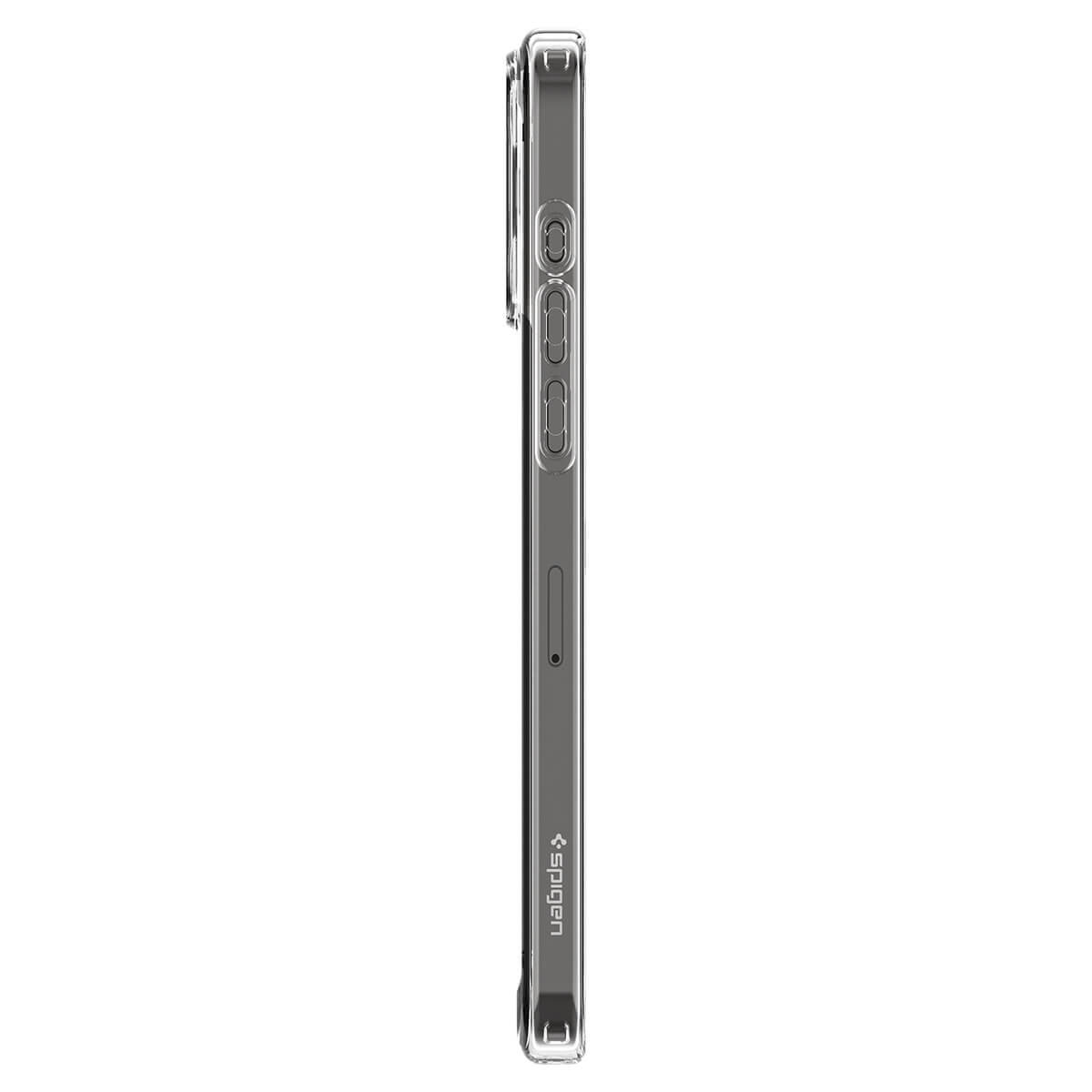 Spigen iPhone 15 Pro Max Crystal Hybrid Σκληρή Θήκη με Πλαίσιο Σιλικόνης - Crystal Clear