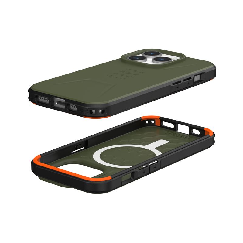 UAG iPhone 15 Pro Civilian MagSafe Σκληρή Θήκη με MagSafe - Olive Drab