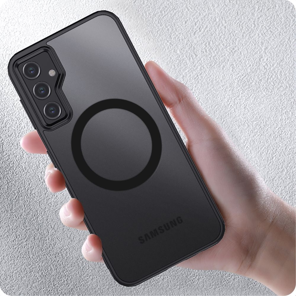 Tech - Protect Samsung Galaxy A35 5G MagMat Σκληρή Θήκη με Πλαίσιο Σιλικόνης και MagSafe - Matte Black
