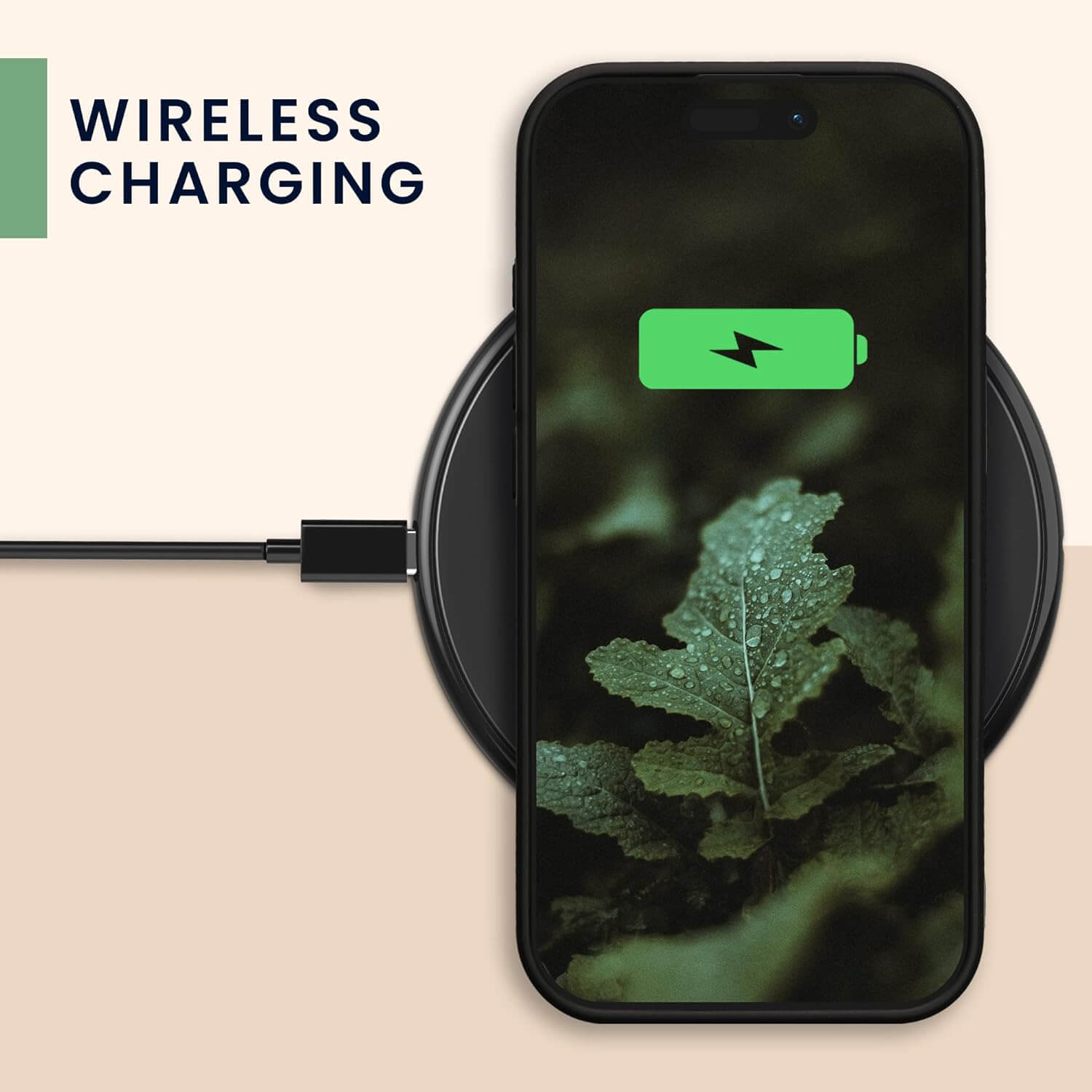 KW iPhone 16 Pro Θήκη από Φυσικό Ξύλο - Design Vintage Compass - Dark Brown