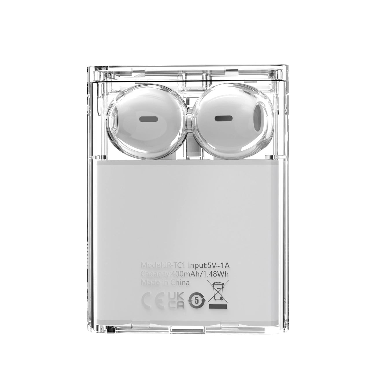 Joyroom IceLens Series TWS Bluetooth 5.3 - Ασύρματα ακουστικά για Κλήσεις / Μουσική - White - JR-TC1