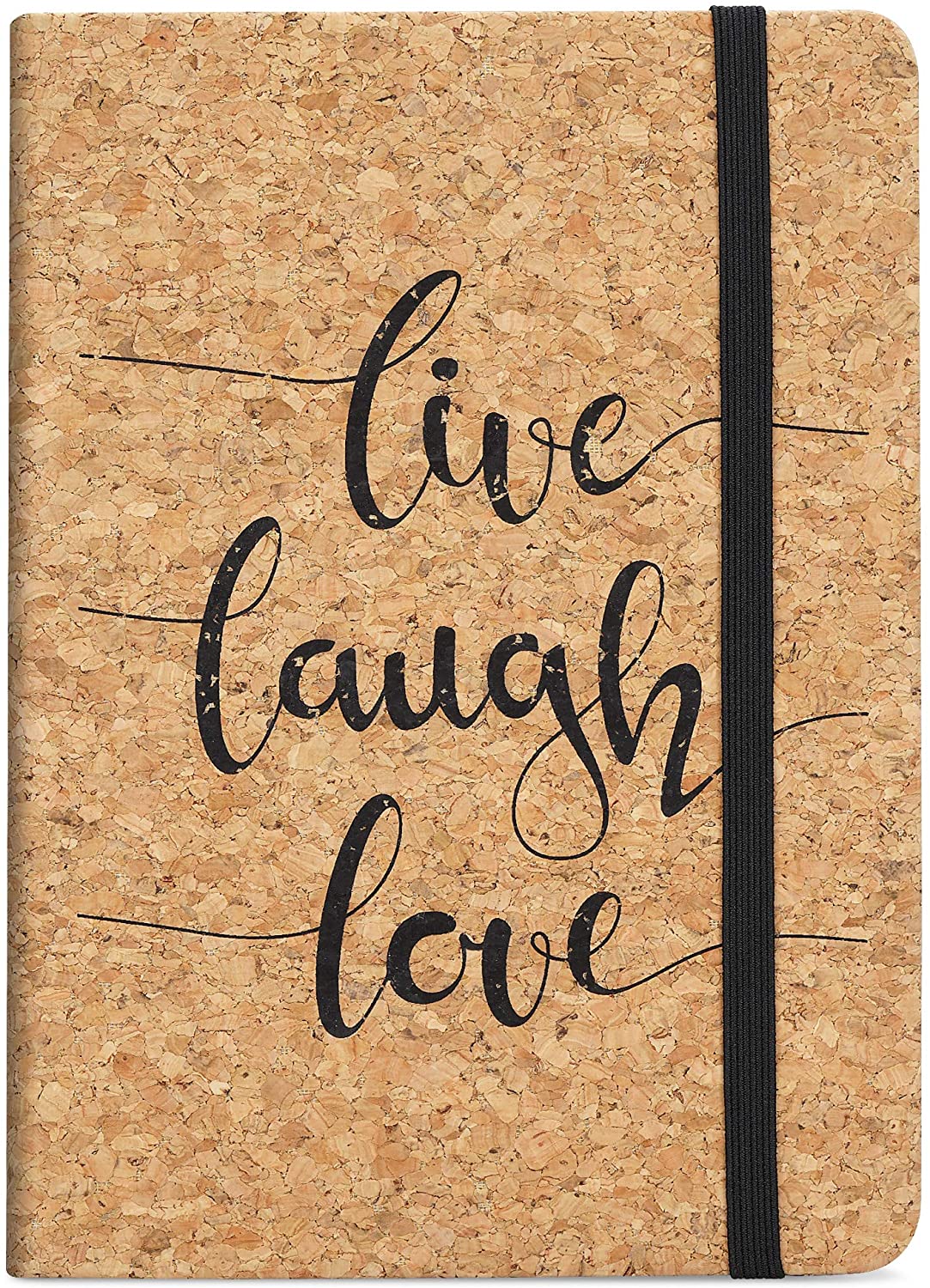 Navaris Notebook with Cork Cover Σημειωματάριο από Φελλό Design Live / Laugh / Love - 48477.05