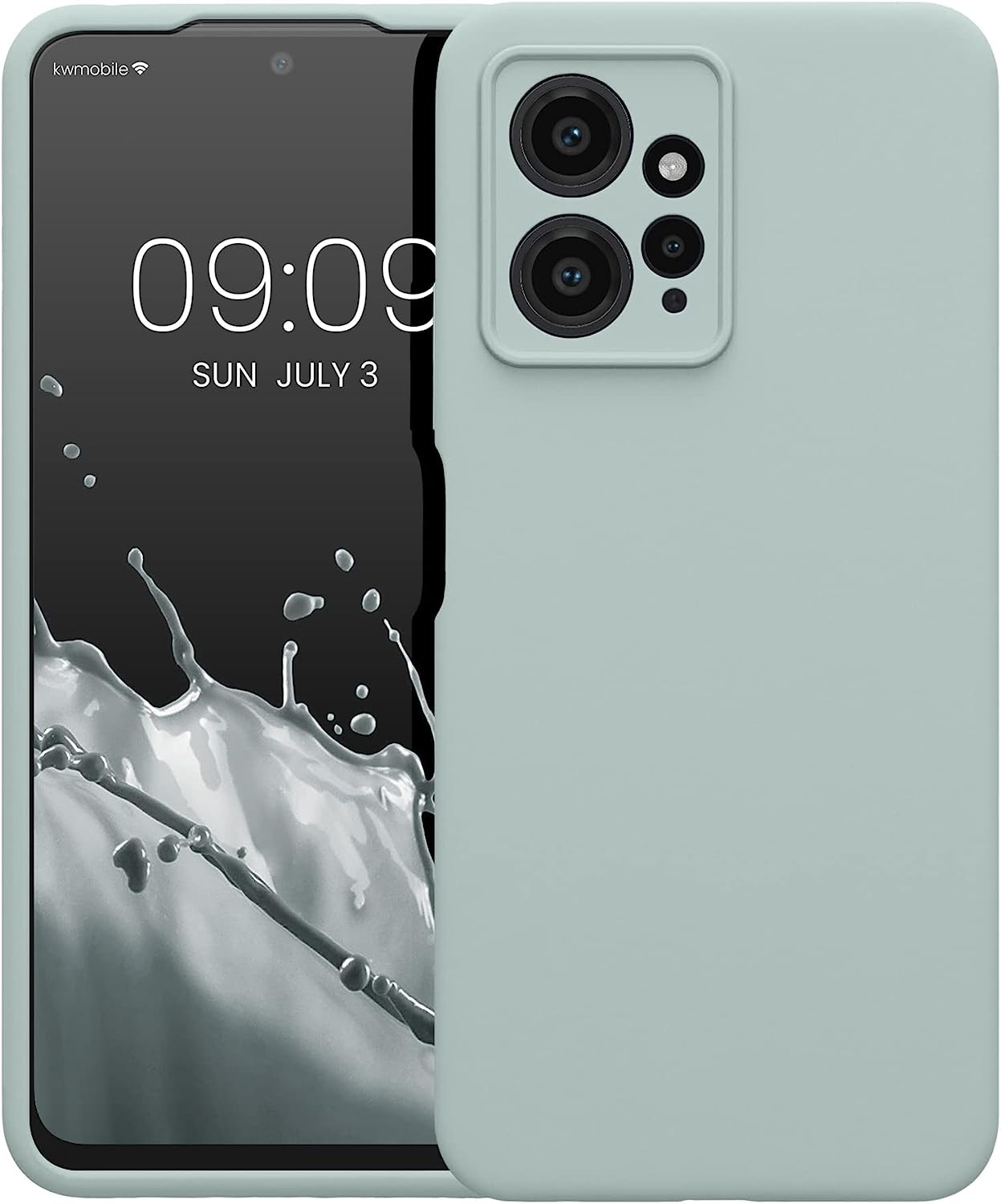 KW Xiaomi Redmi Note 12 4G Θήκη Σιλικόνης Rubberized TPU - Cool Mint - 61180.200