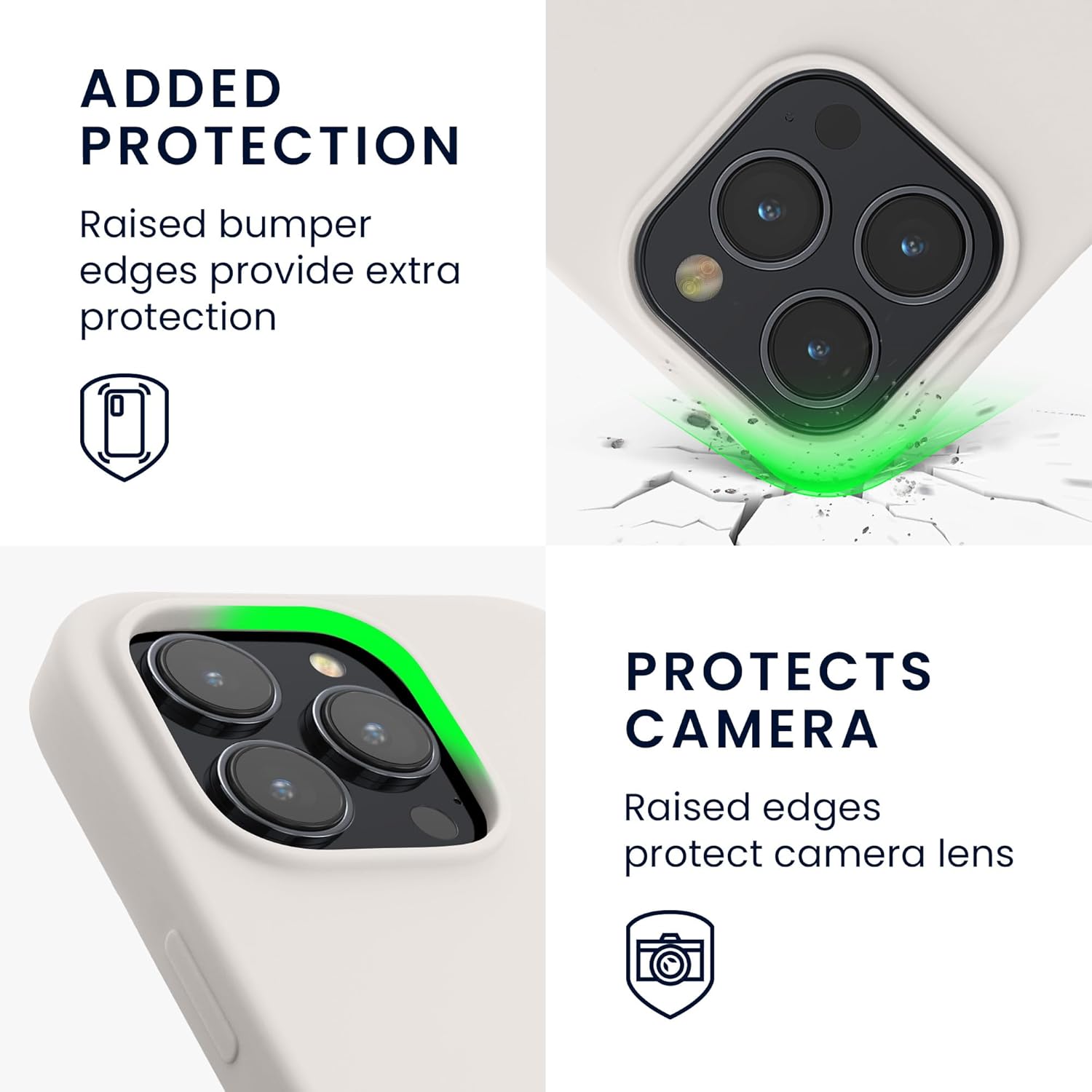 KW iPhone 15 Pro Max Θήκη Σιλικόνης Rubberized TPU - White