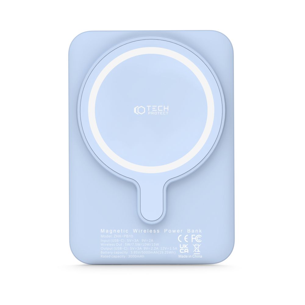 Tech-Protect PB10 Lifemag MagSafe PowerBank Μαγνητικό PowerBank Κινητού 5000 mAh - Blue