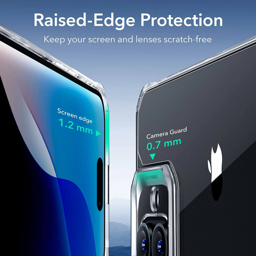 ESR iPhone 16 Air Armor Σκληρή Θήκη με Πλαίσιο Σιλικόνης - Διάφανη