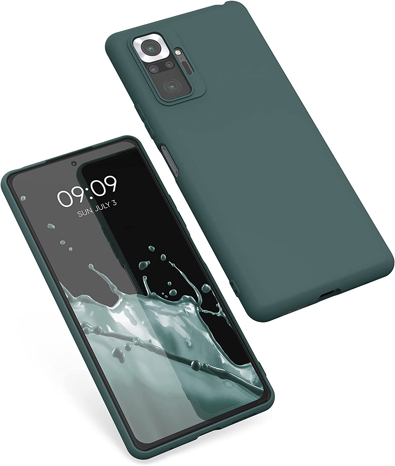 KW Xiaomi Redmi Note 10 Pro Θήκη Σιλικόνης TPU - Blue Green - 54551.171