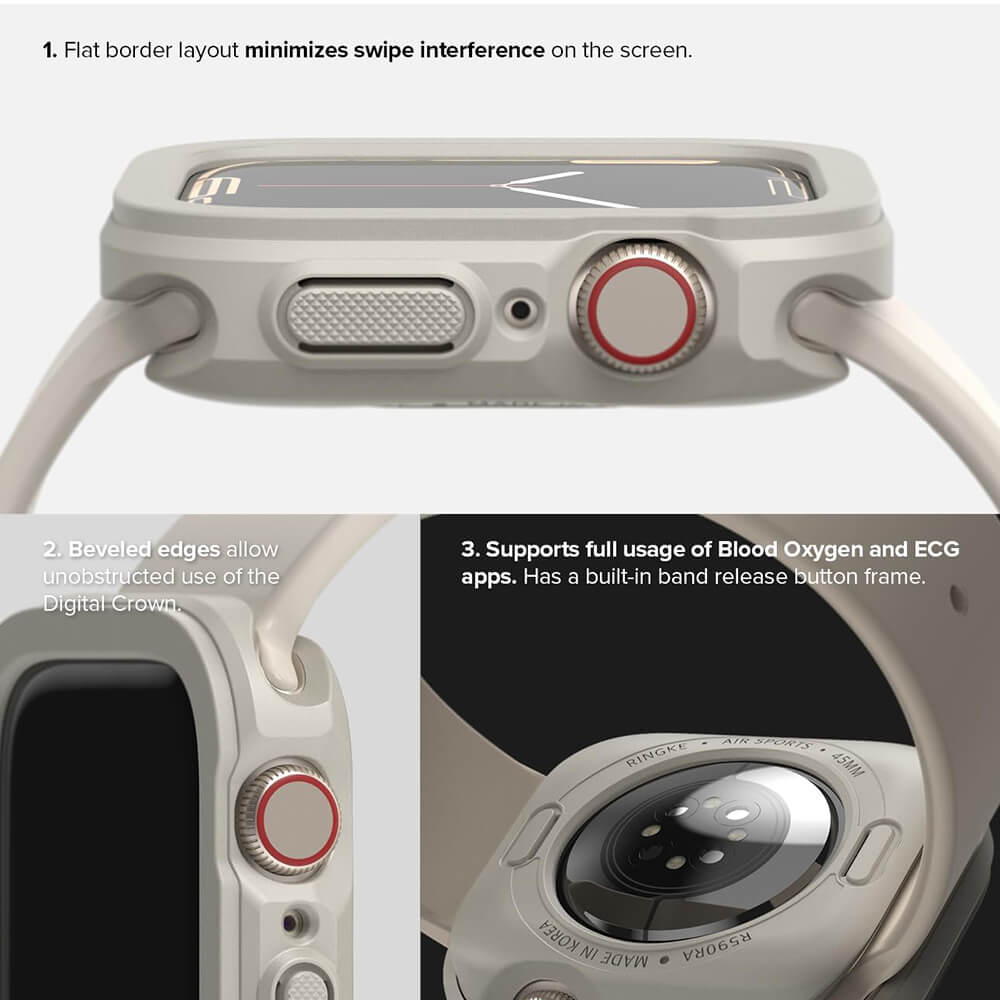 Ringke Θήκη Apple Watch 10/11 - 42mm Air Sports - Warm Gray