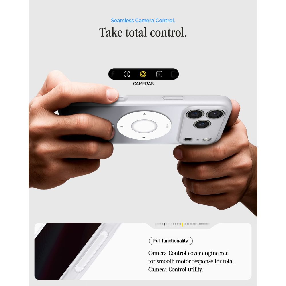 Spigen iPhone 18 Pro Max / iPhone 17 Pro Max - Σκληρή Θήκη με Πλαίσιο Σιλικόνης Και MagSafe - Ultra Hybrid Classic - Classic Silver
