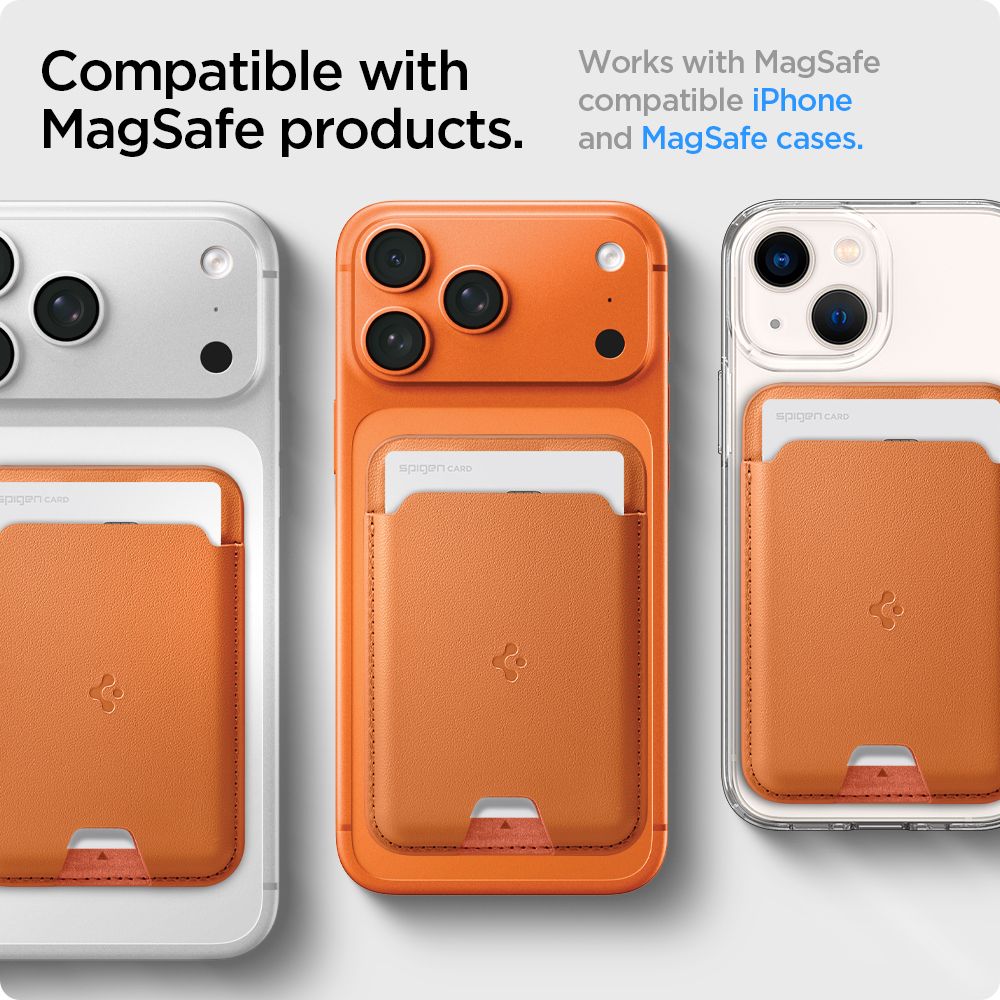 Spigen Universal Θήκη για Κάρτες - Valentinus MagSafe Card Holder - Metallic Orange