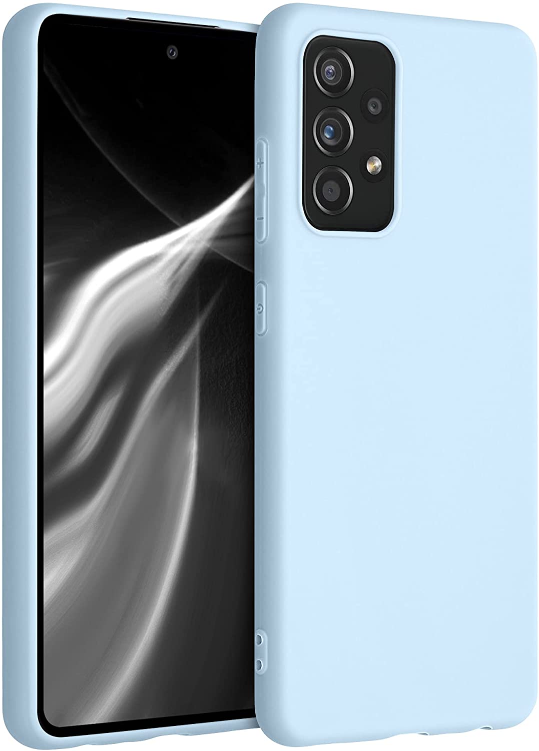 KW Samsung Galaxy A52 / A52 5G / A52s 5G Θήκη Σιλικόνης TPU - Light Blue Matt - 54346.58