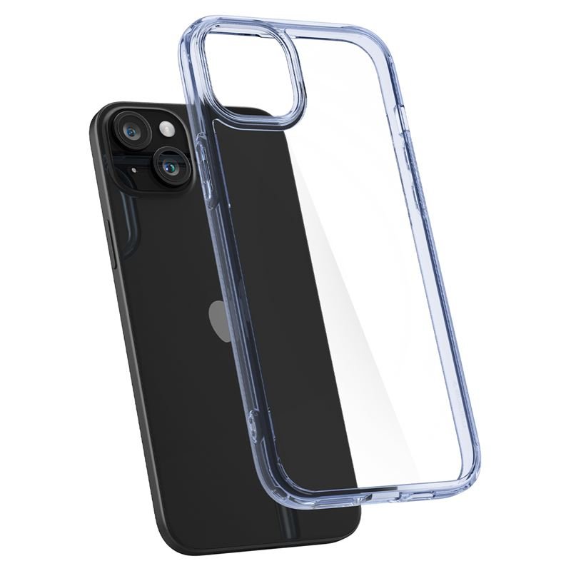 Spigen iPhone 15 Plus Ultra Hybrid Σκληρή Θήκη με Πλαίσιο Σιλικόνης - Sky Crystal