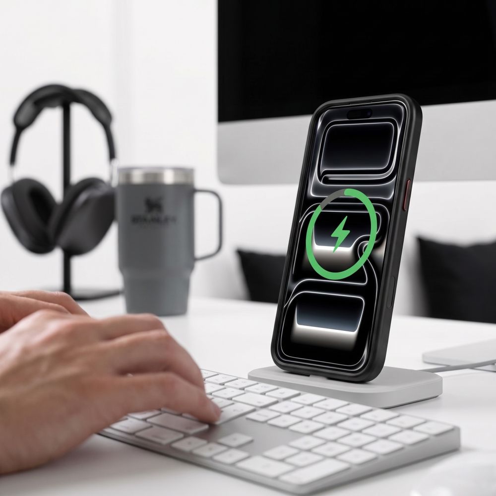 Tech-Protect iPhone 18 Pro Max / iPhone 17 Pro Max - Σκληρή Θήκη με Πλαίσιο Σιλικόνης MagSafe - MagCam - Matte Black / Red