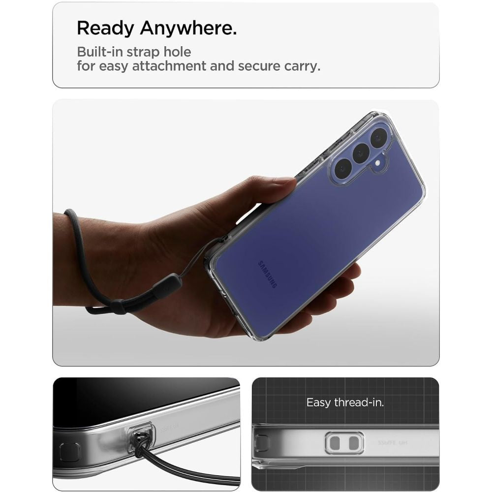 Spigen Samsung Galaxy S26 FE - Σκληρή Θήκη με Πλαίσιο Σιλικόνης - Ultra Hybrid - Crystal Clear