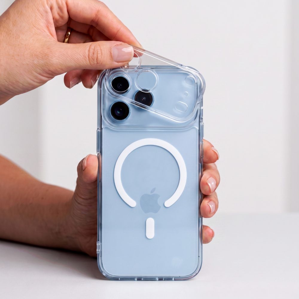 Tech-Protect iPhone 17 Pro Max / iPhone 18 Pro Max - Σκληρή Θήκη με Πλαίσιο Σιλικόνης - MagPeak MagSafe CC - Clear