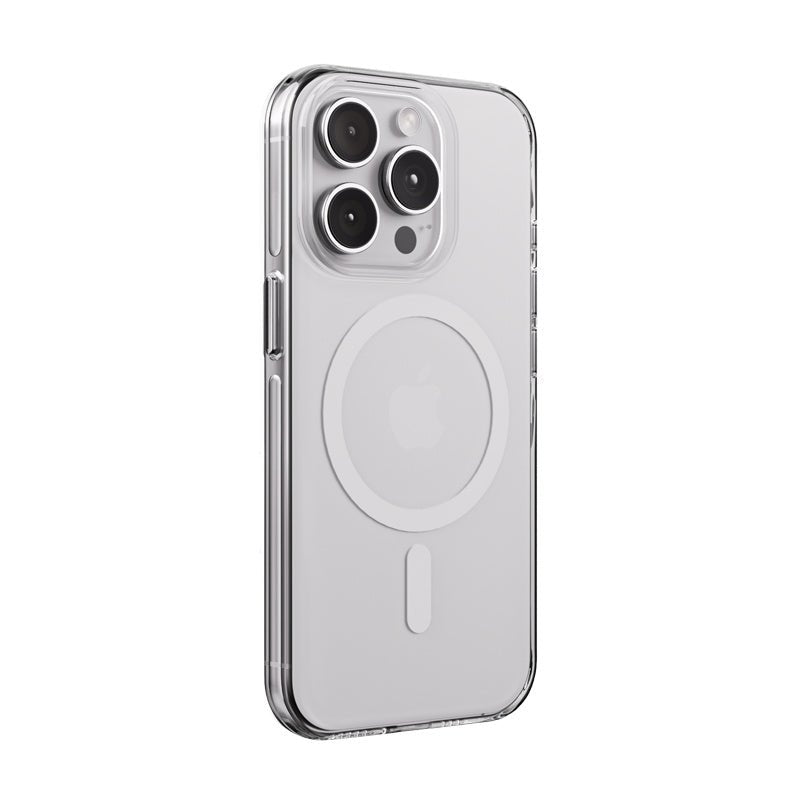 Crong iPhone 15 Pro Clear Mag Pro - Σκληρή Θήκη με MagSafe - Clear