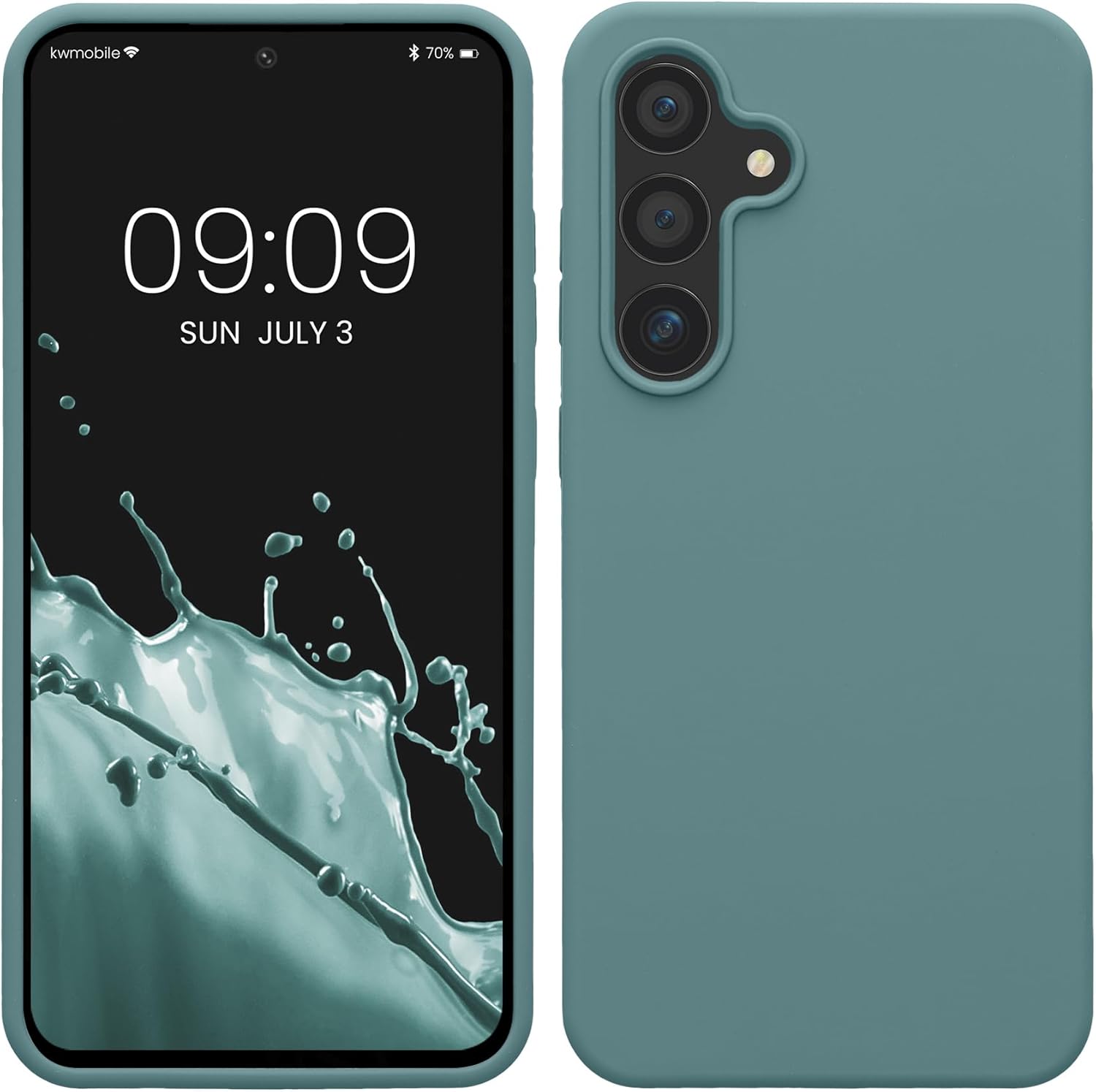 KW Samsung Galaxy S24 FE Θήκη Σιλικόνης Rubberized TPU - Arctic Night