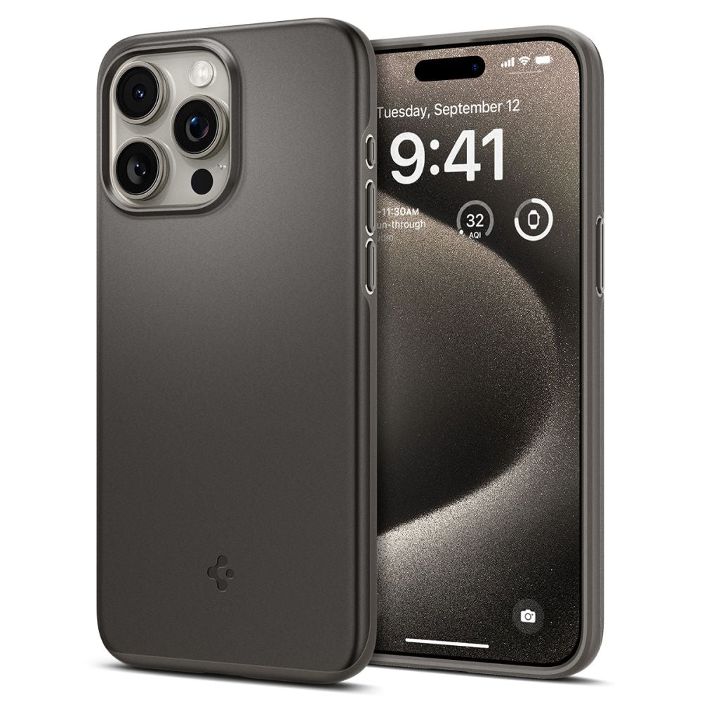 Spigen iPhone 15 Pro Max Thin Fit Σκληρή Θήκη - Gunmetal