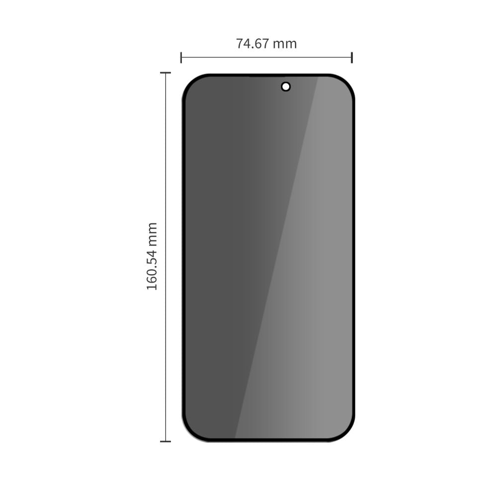 Tech-Protect iPhone 18 Pro Max - Σετ με 2 Full Screen Privacy Αντιχαρακτικά Γυαλιά Οθόνης με Οδηγό Τοποθέτησης - Quick Set Spy Plus - Privacy